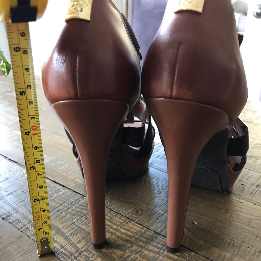 BCBGeneration Brown Strappy Heels - Picture 7 of 8